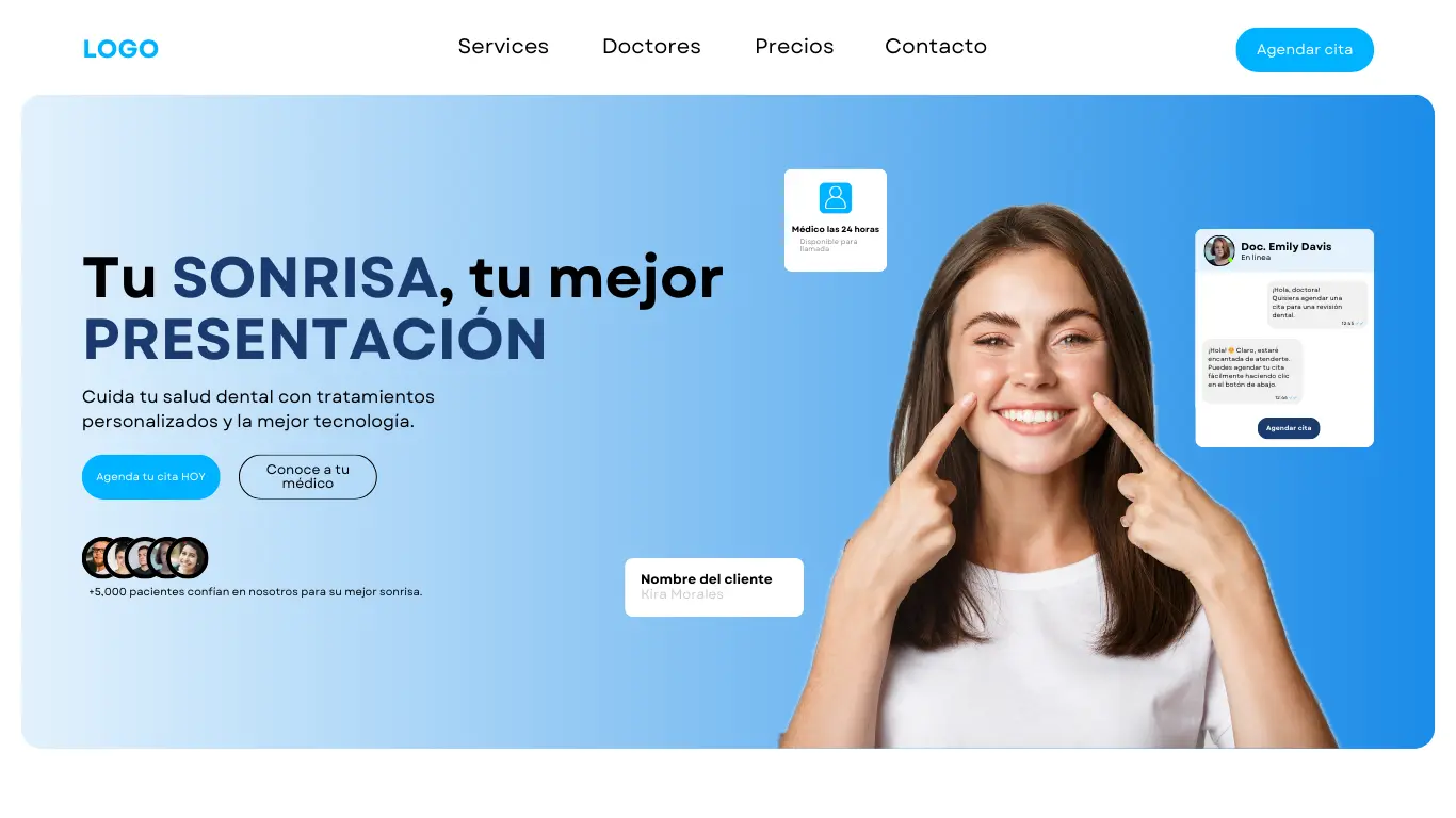Sitio web de Dentista